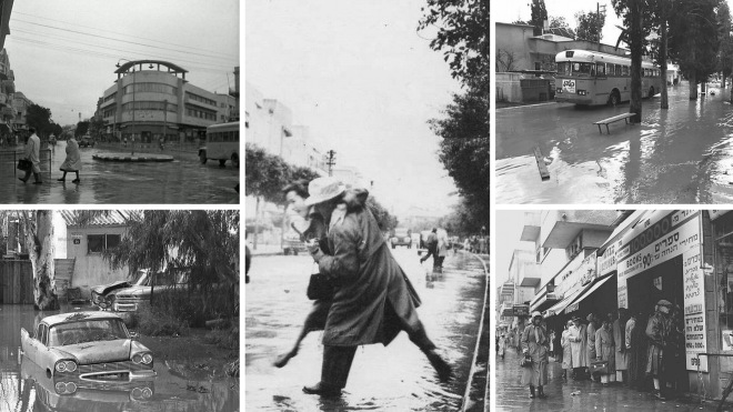 12 фото зимнего Тель-Авива 50-70 лет назад