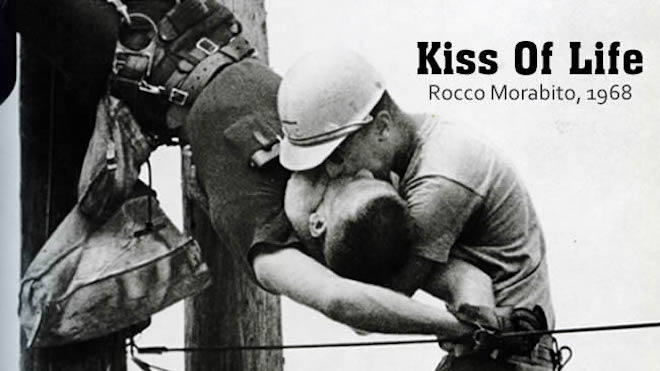 История фотографии «Поцелуй жизни»