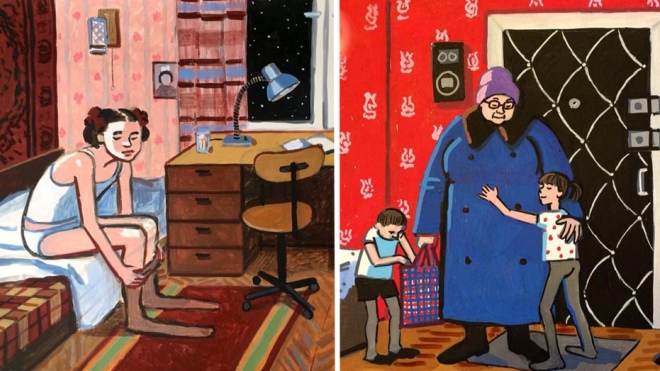 Душевные картины израильской художницы о детстве в СССР