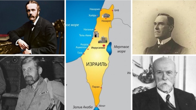 4 не еврея на картах Израиля