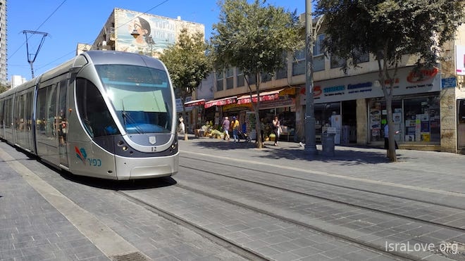 Иерусалимский трамвай - гордость современного Иерусалима